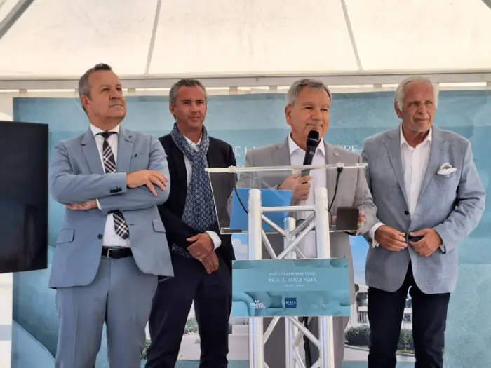 Première pierre Roca Maya La Grande-Motte